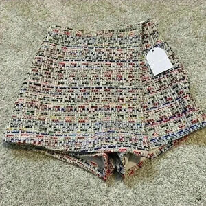 Song Of Style Elma Tweed Skort In Rainbow Multi 
Gorgeous tweed skirt